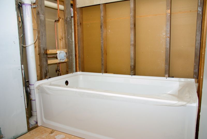 Home Interior with New Bathtub